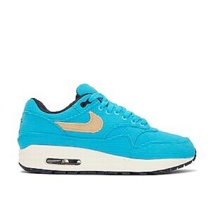 Nike Men’s Turquoise Athletic Sneakers with Beige Swoosh